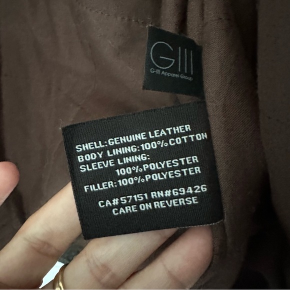 Wilson’s Leather Sean Vintage Leather Jacket Brown Large - Picture 11 of 12